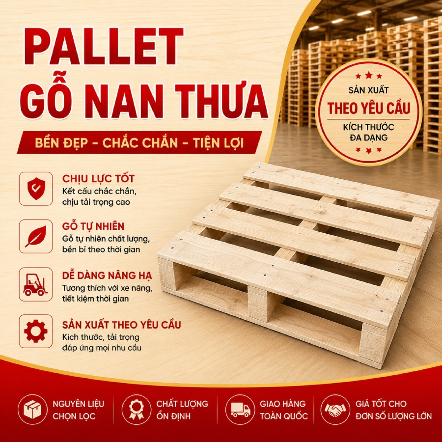 Pallet gỗ nan thưa
